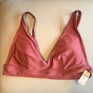 Aerie Triangle bikini top in burgundy